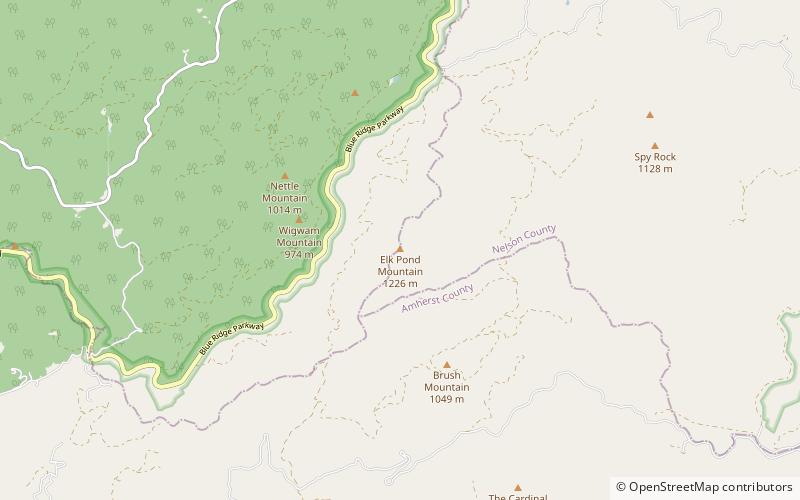 Elk Pond Mountain location map