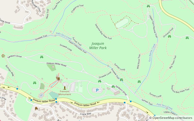 Joaquin Miller House location map