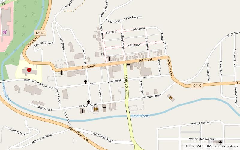 Paintsville Public Library Building location map