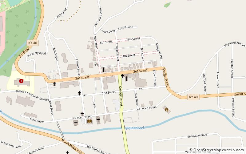 First Baptist Church location map