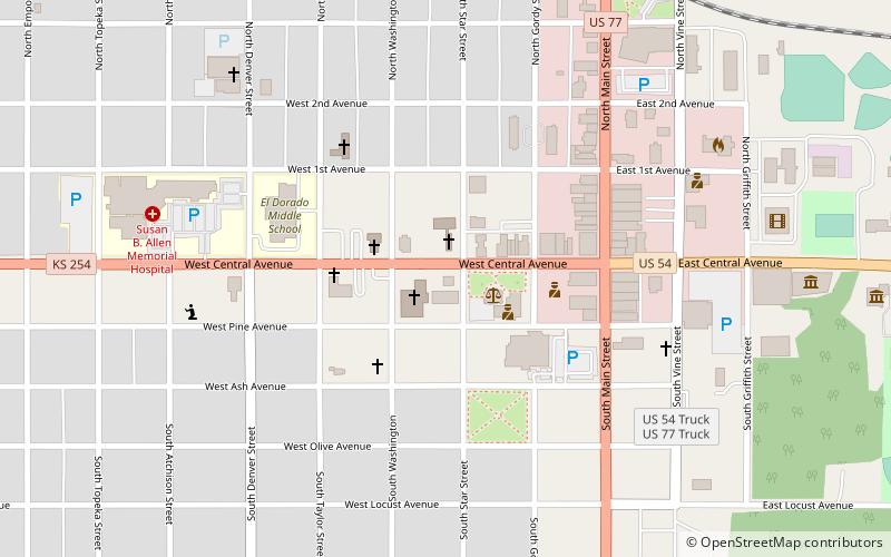 El Dorado Carnegie Library location map
