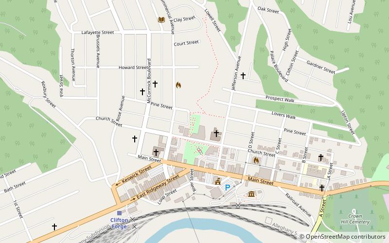 Clifton Forge School of the Arts location map