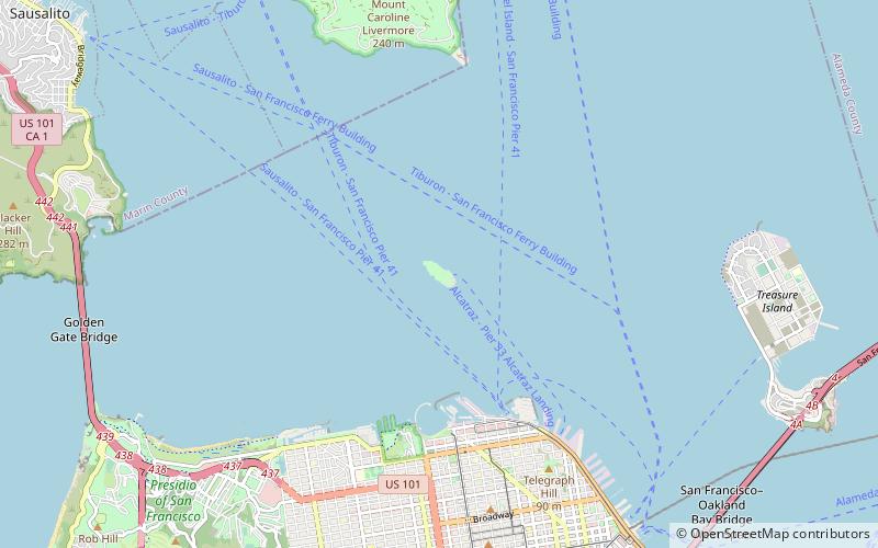Alcatraz Citadel location map