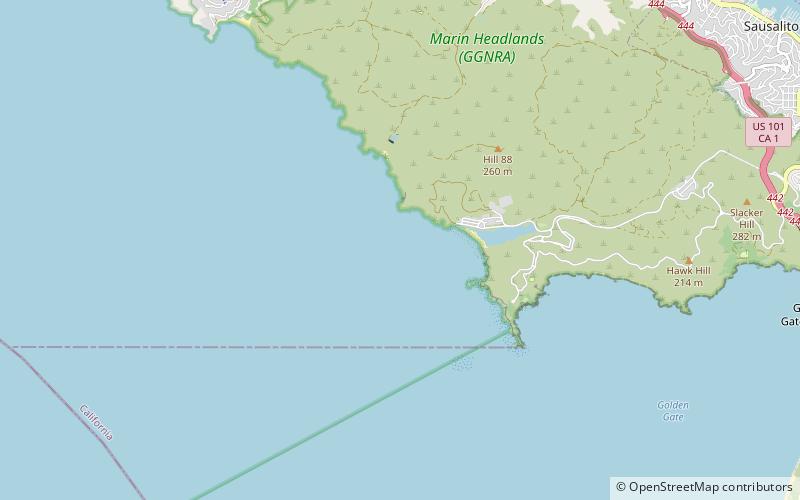 sears rock sausalito location map