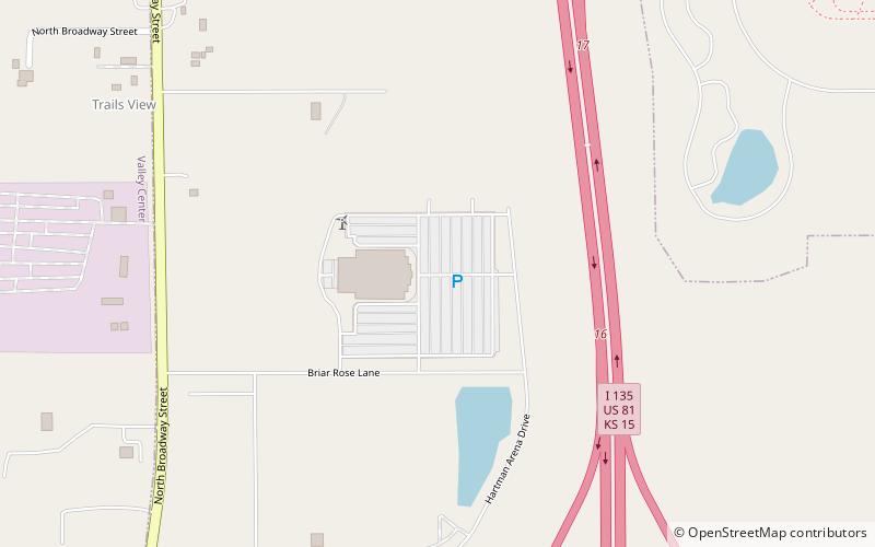 Hartman Arena location map
