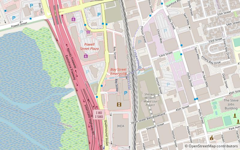Bay Street Emeryville location map