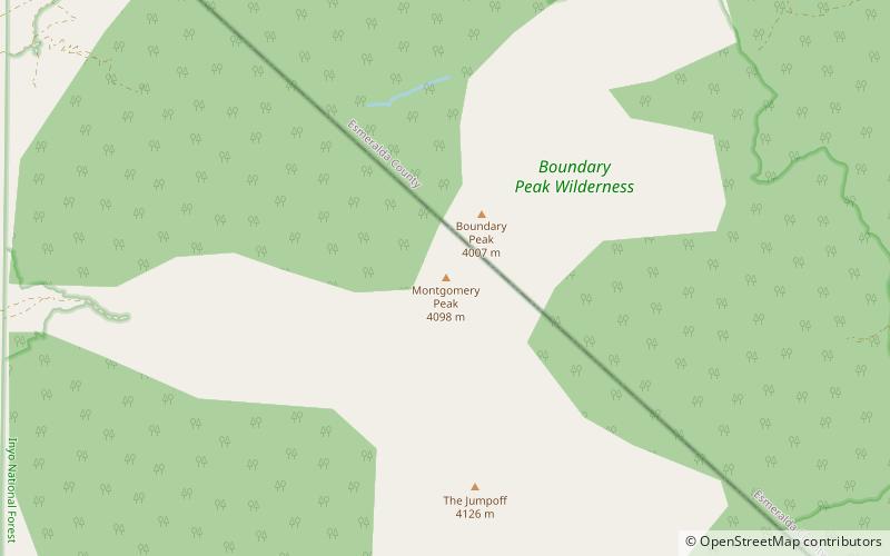 Montgomery Peak location map
