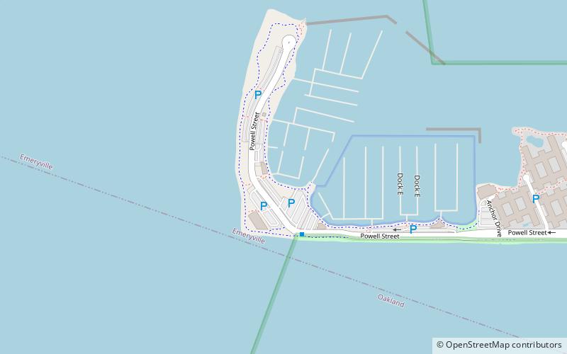 Emeryville Marina location map