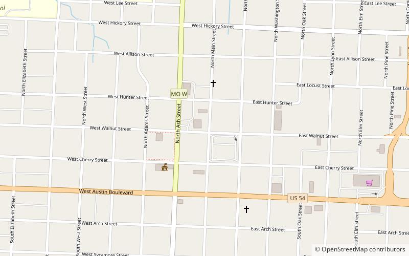 Bushwhacker Museum location map