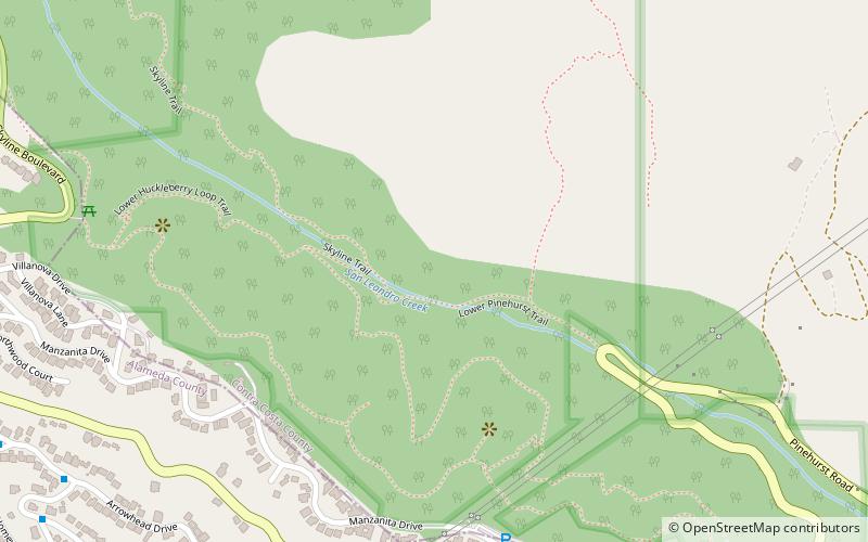 Huckleberry Botanic Regional Preserve location map