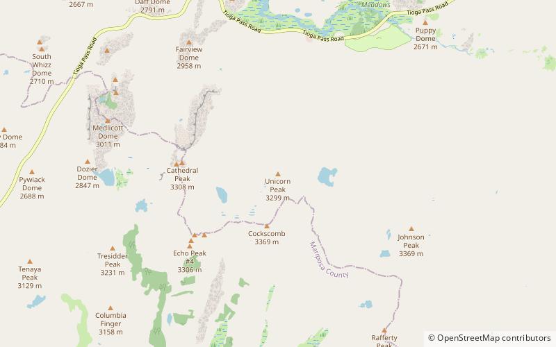 Unicorn Peak location map
