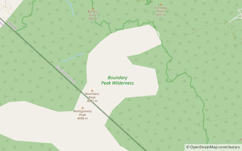 Boundary Peak location map