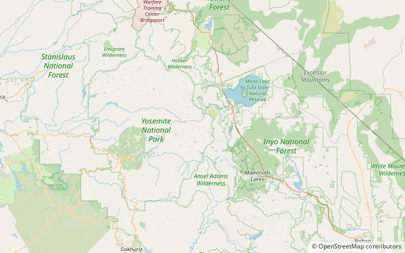 Mammoth Peak location map