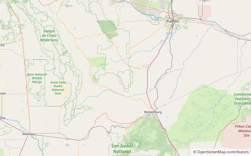 Greenhorn Mountain Wilderness location map