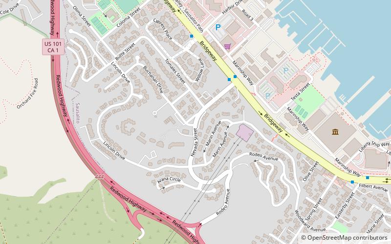 Sausalito Marin City School District location map