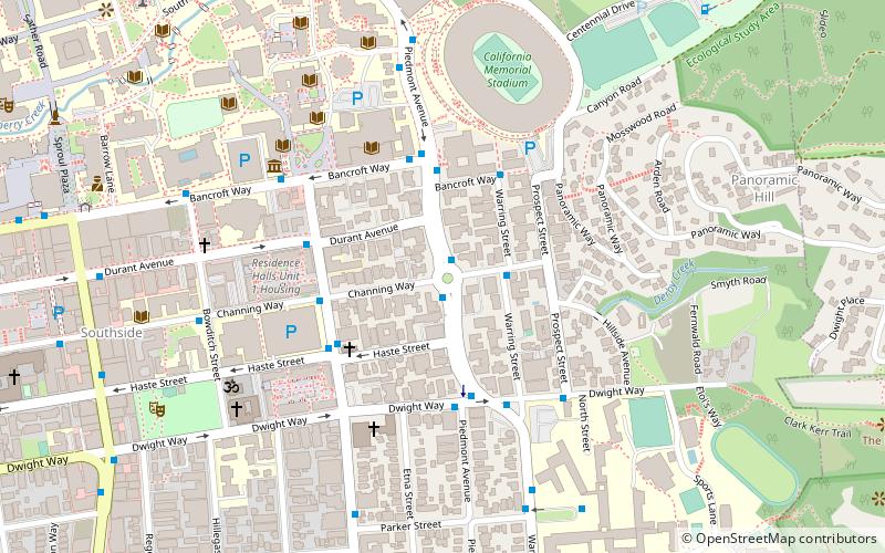 piedmont avenue berkeley location map