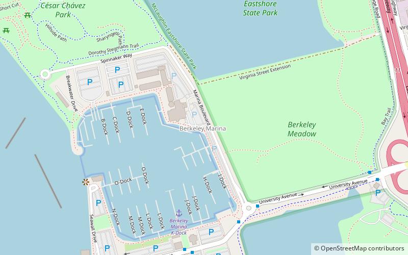 Berkeley Marina location map