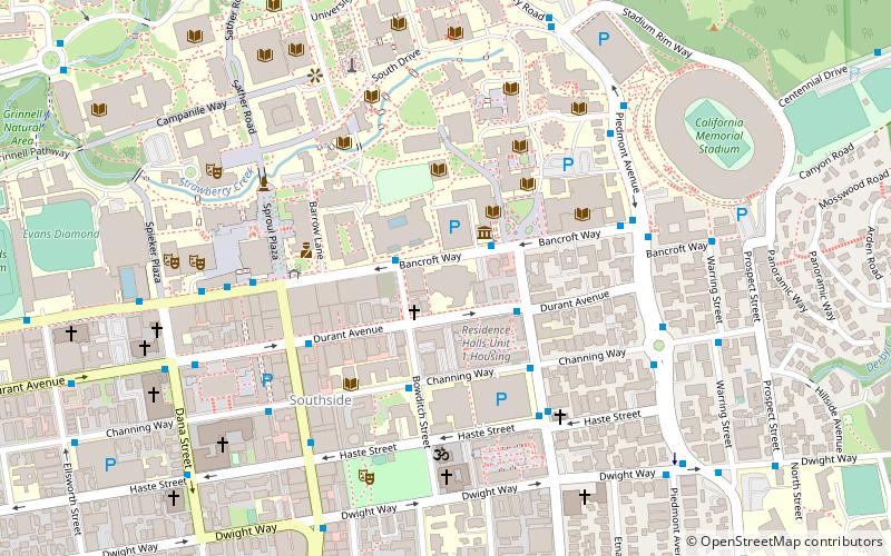 Berkeley Art Museum and Pacific Film Archive location map