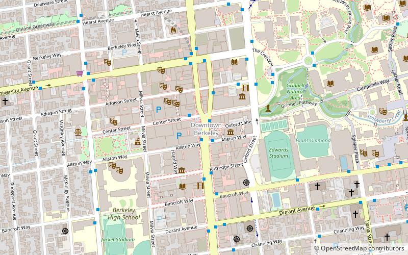 Downtown Berkeley location map