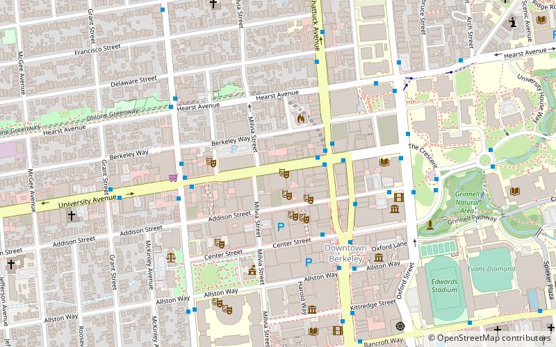 The UC Theatre location map