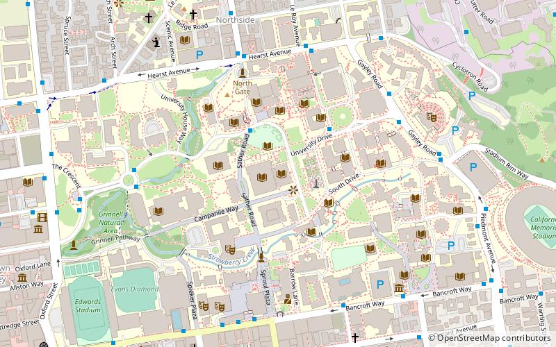 Bancroft Library location map