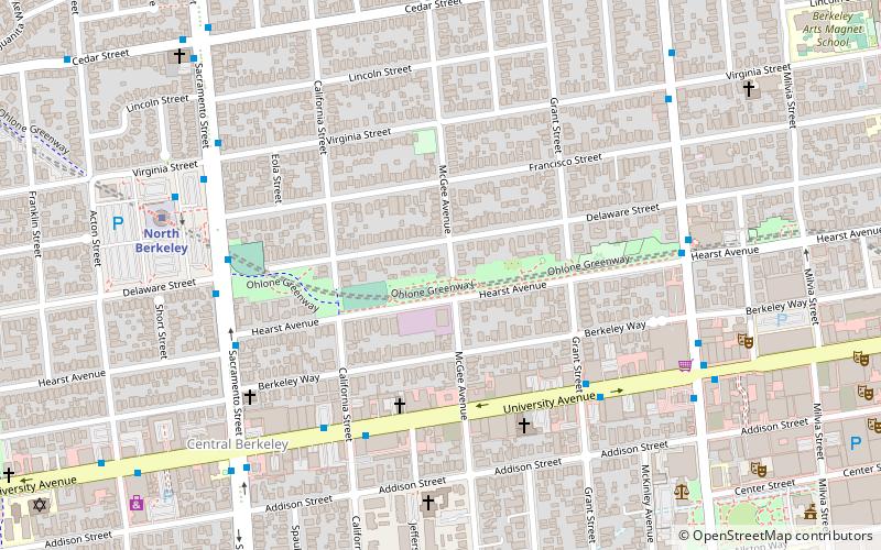 Ohlone Park location map