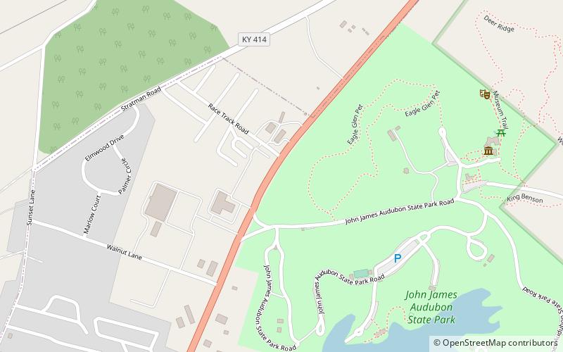 park stanowy john james audubon henderson location map