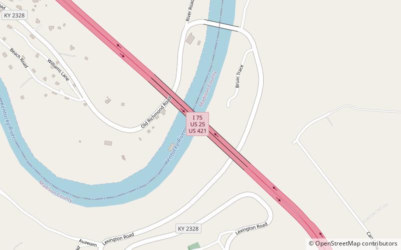 Clays Ferry Bridge location map