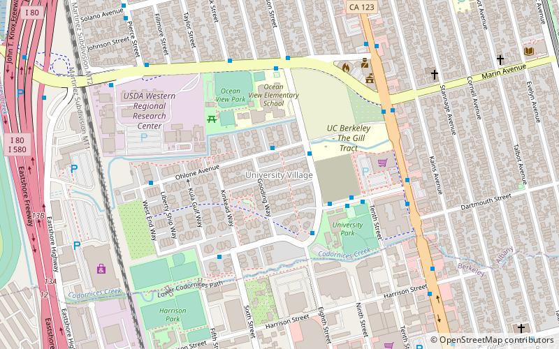 UC Village location map