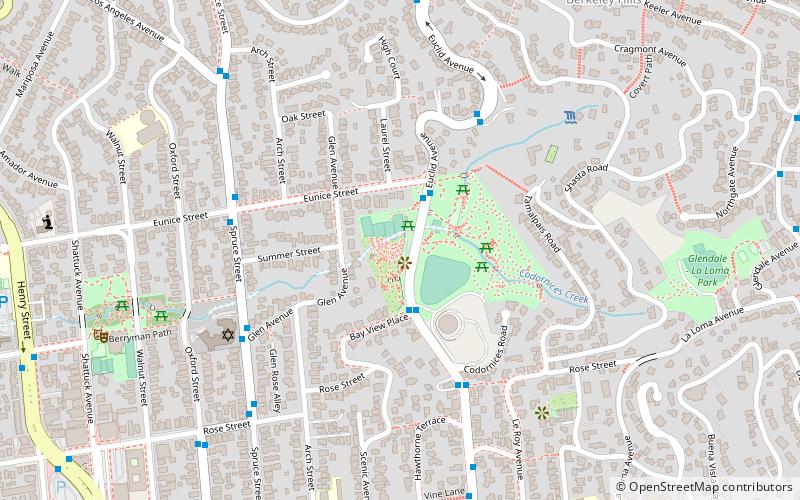 Roseraie de Berkeley location map