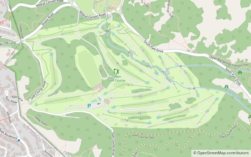 Tilden Park Golf Course location map