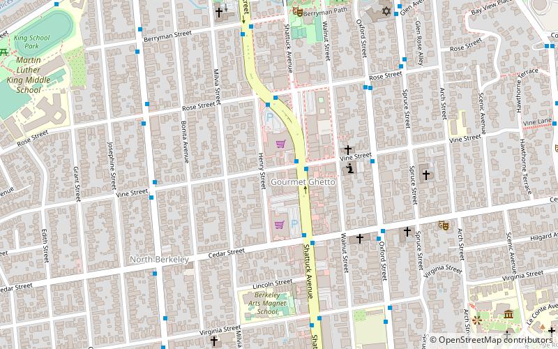 Gourmet Ghetto location map