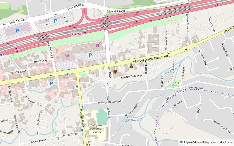 lafayette library and learning center location map