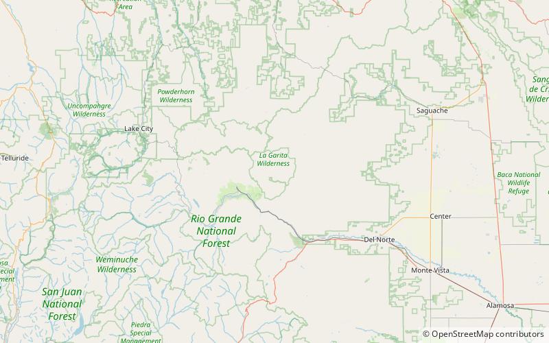 San Juan volcanic field location map