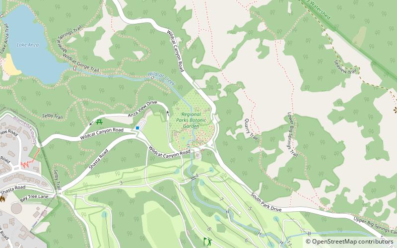 Regional Parks Botanic Garden location map