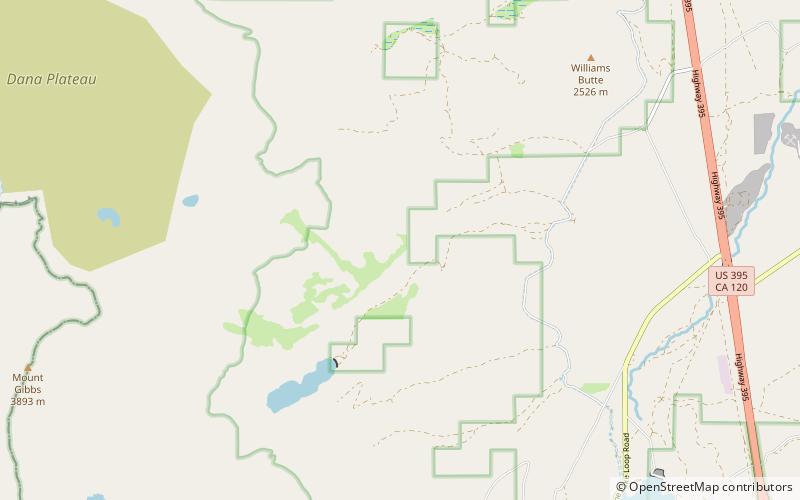 bohler canyon inyo national forest location map