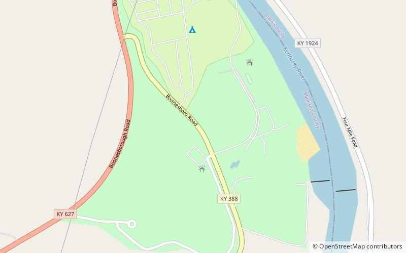park stanowy fort boonesborough richmond location map