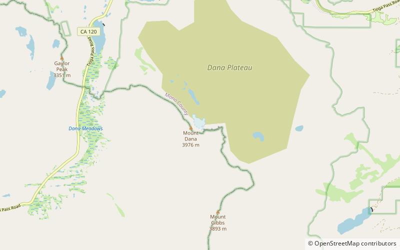 Dana Glacier location map