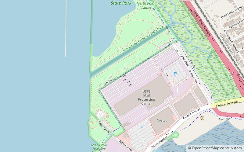 Point Isabel Regional Shoreline location map