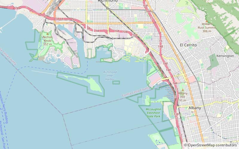 Richmond Inner Harbor location map