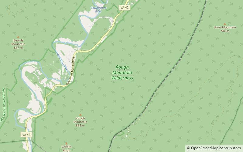 rough mountain wilderness park stanowy douthat location map