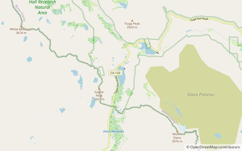 Lac Tioga location map