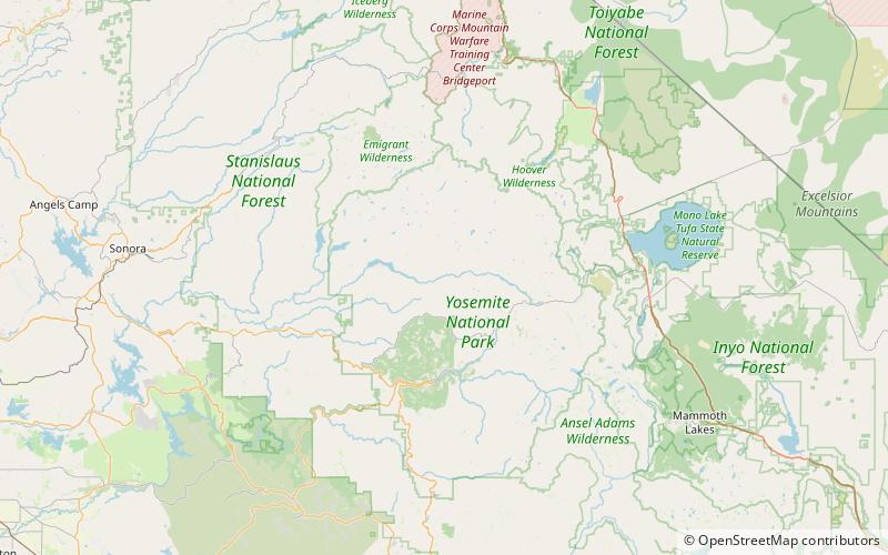 Grand Canyon of the Tuolumne location map