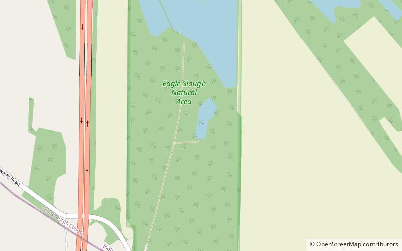 eagle slough natural area evansville location map