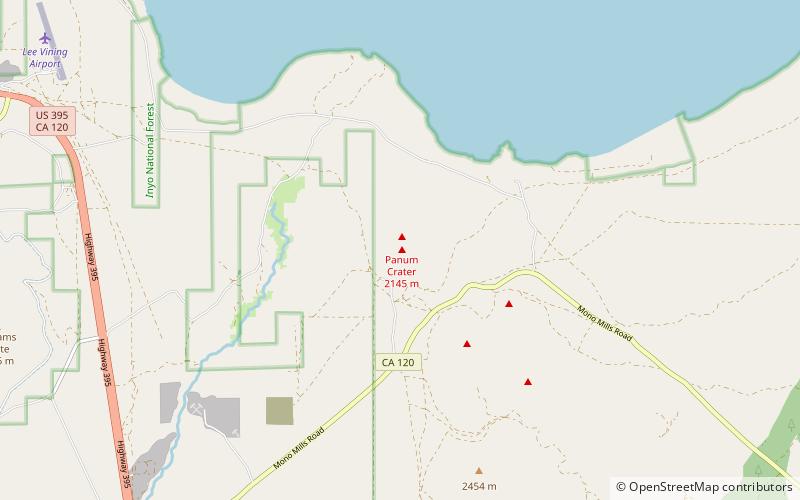 Panum Crater location map