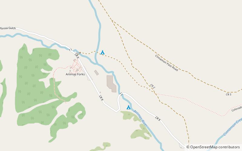 Animas Forks location map