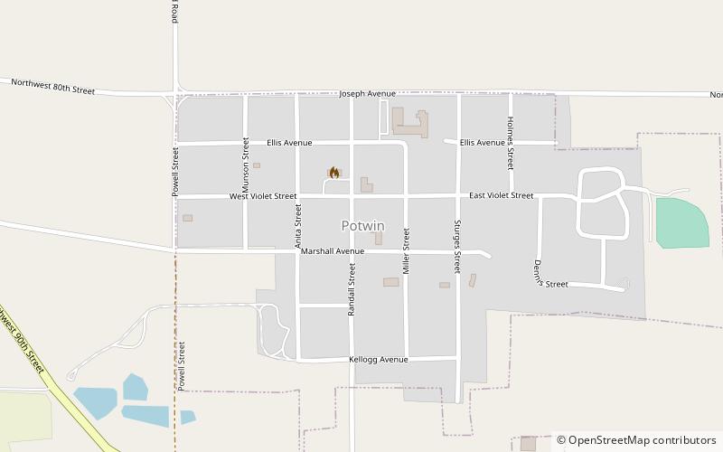 Potwin location map