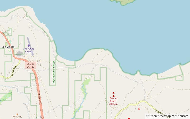 Mono Basin National Scenic Area location map