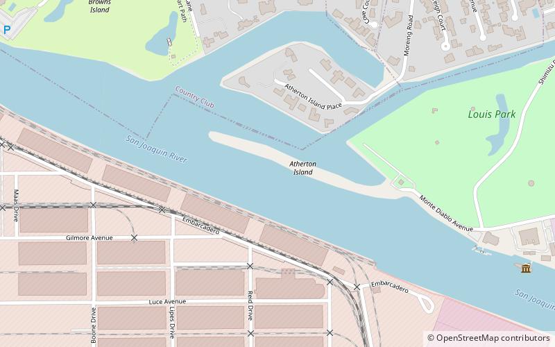 atherton island stockton location map