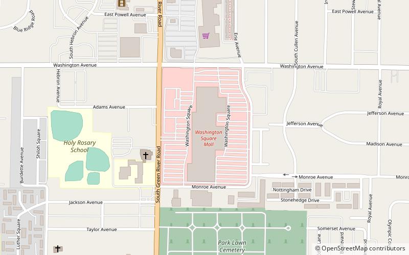 Washington Square Mall location map
